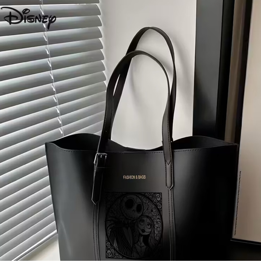 {NEW} Disney The Nightmare Before Christmas Black Tote and Pouch Set - Picture 2 of 6